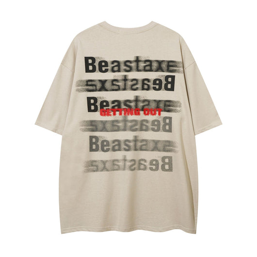 Camiseta de Algodón con Estampado de Letras para Hombre - Image 2