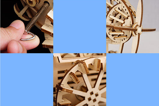 Modelo 3D de Transmisión de Engranajes de Madera - Airship Steampunk - Image 6