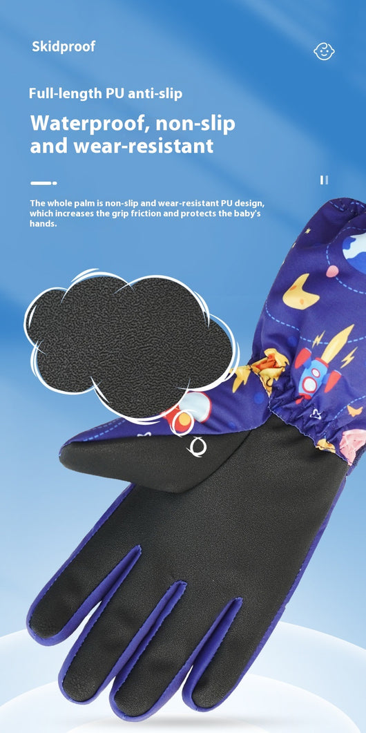 Chamarra Impermeable Acolchada de Terciopelo para Niños y Niñas - Image 17