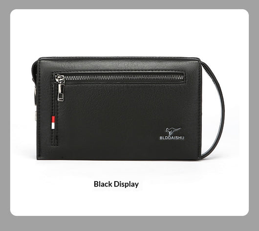 Billetera Masculina de Diseño Clutch con Cierre de Combinación - Image 20