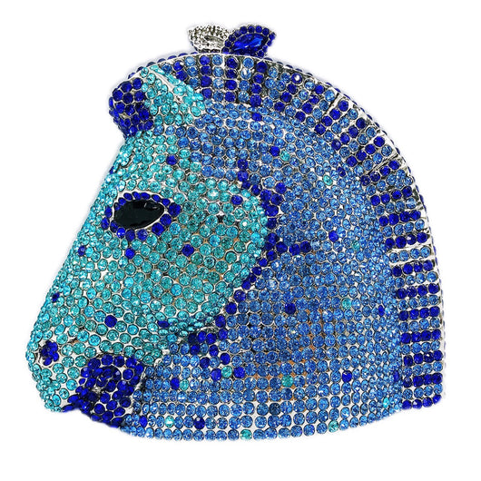 Bolso de Cena Joyero con Cabeza de Caballo Incrustada en Diamantes - Image 9