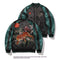 Chinese National Style Autumn Jacket with Tiger Mountain Embroidery