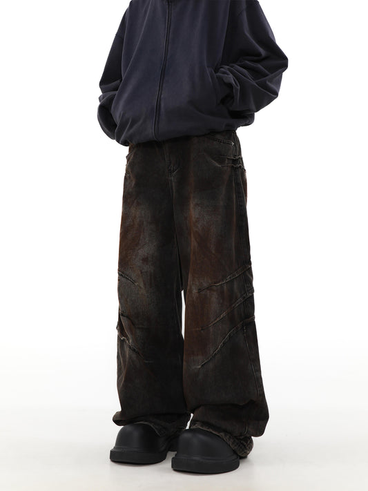 Pantalones Vaqueros Holgados Desgastados para Hombre - Estilo Urbano Relajado - Image 2