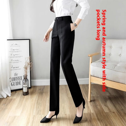 Pantalón de Oficina Recto para Mujer - Traje Profesional - Image 11