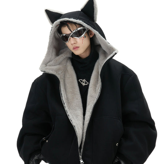 Suéter Hoodie Reversible de Algodón para Parejas - Abrigo de Montaña - Image 5