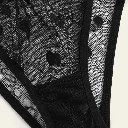 Conjunto Íntimo Sexy de Dos Piezas con Encaje Delicado - Image 2