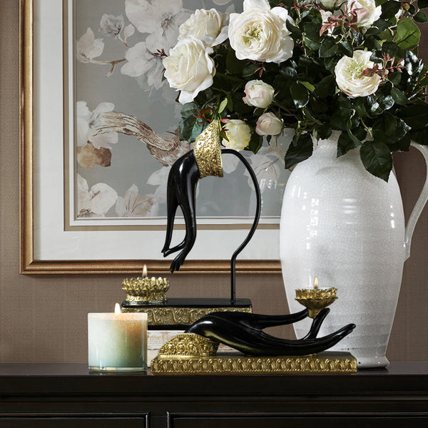 Ornamento Zen Portavelas Bergamota Tailandesa Gesture