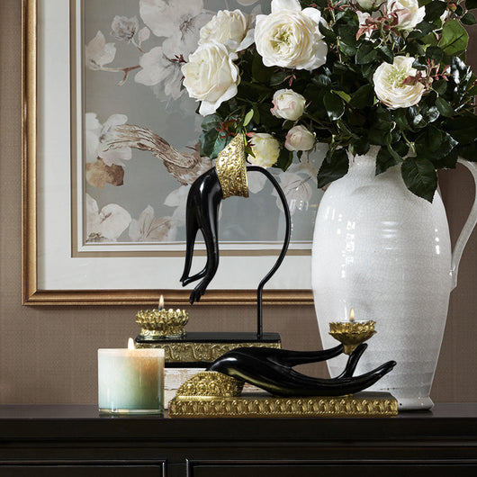 Ornamento Zen Portavelas Bergamota Tailandesa Gesture