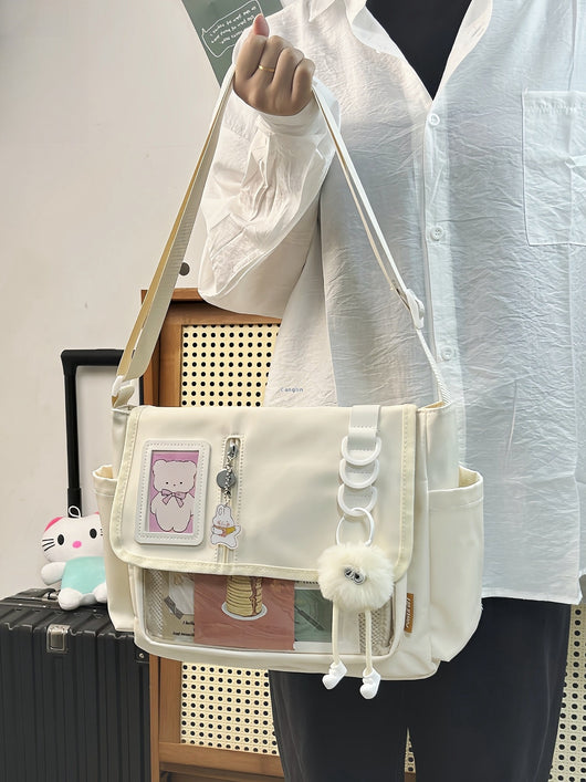 Bolsa Crossbody de Lona Impermeable Ligera Multiuso Casual - Image 16