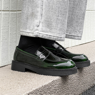 Zapatos de Cuero Estilo Británico con Suela Gruesa - Comodidad Hong Kong para Primavera y Otoño - Image 8