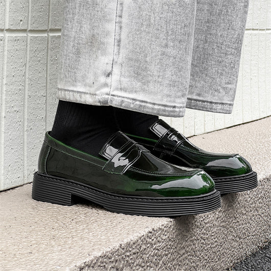 Zapatos de Cuero Estilo Británico con Suela Gruesa - Comodidad Hong Kong para Primavera y Otoño - Image 8