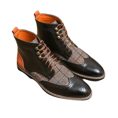 Botas Brogue de Cuero Vintage Estilo Británico para Hombre - Image 5