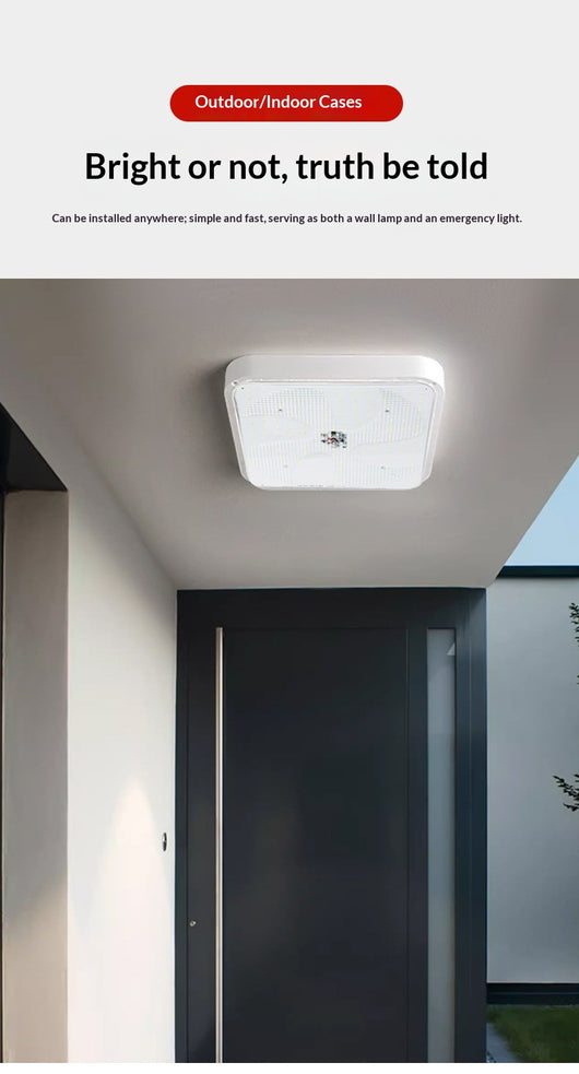 Lámpara Solar Cuadrada de Techo Exterior Resistente al Agua - Image 9
