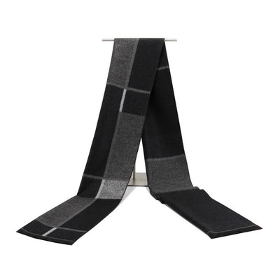 Bufanda de Algodón Premium para Hombre con Patrón Diamante Cuadriculado - Image 6