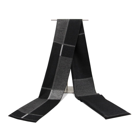 Bufanda de Algodón Premium para Hombre con Patrón Diamante Cuadriculado - Image 6