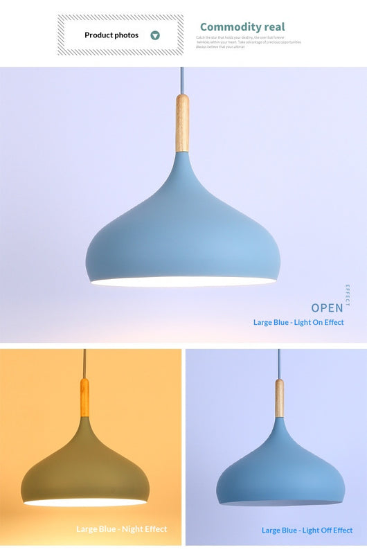 Lámpara Colgante LED Macaron de Aluminio - Diseño Decorativo Moderno - Image 20