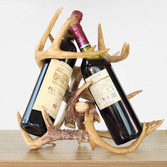 Botellero Flotante Rojo Moderno para Vinos - Estante Decorativo Oblicuo