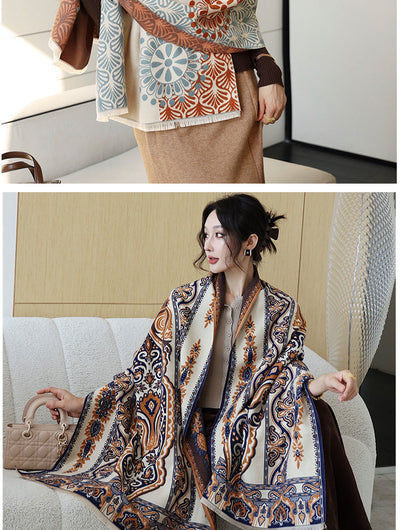 Chal Versátil de Oficina Estilo Coreano para Otoño e Invierno - Image 38