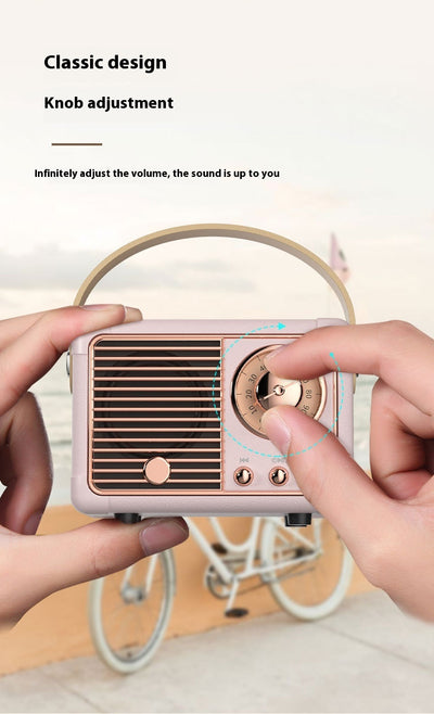 Altavoz Bluetooth Portátil Retro Mini Inalámbrico para Auto y Escritorio - Image 44