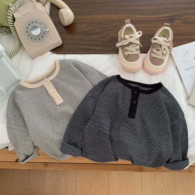 Remera Básica con Abertura Lateral y Rayas - Image 19