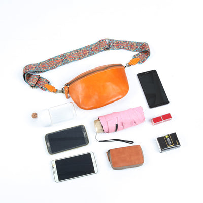 Bolso Bandolera de Cuero Curtido Vegetal para Mujer - Estilo Urbano - Image 16