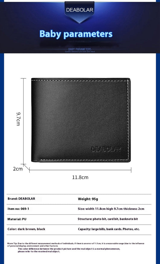 Billetera Horizontal Plegable para Hombre - Leisure Two Fold - Image 18