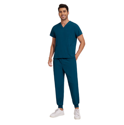 Conjunto de Uniformes Médicos para Hombre con Tela Elástica y Secado Rápido - Image 28