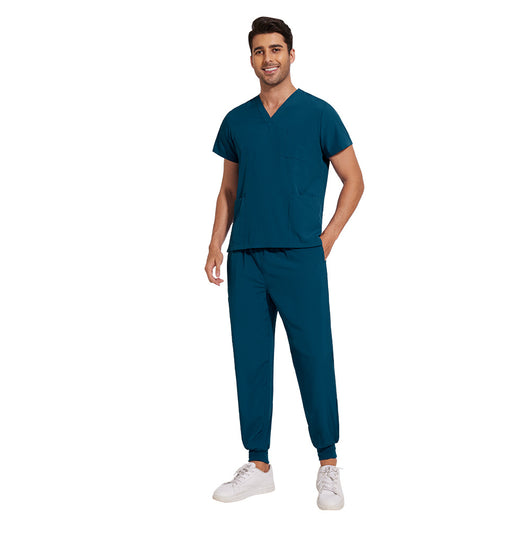 Conjunto de Uniformes Médicos para Hombre con Tela Elástica y Secado Rápido - Image 28