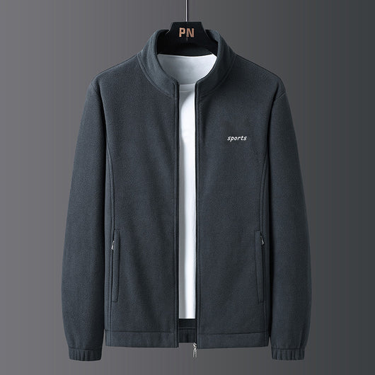 Chaqueta Acolchada de Terciopelo para Hombre Talla Grande - Image 18