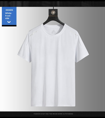Camisa de Verano Hombre Tela Ice-silk Transpirable Manga Corta - Image 11