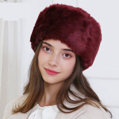 Gorro de Piel de Conejo Elegante para Invierno - Estilo Europeo y Americano - Image 8