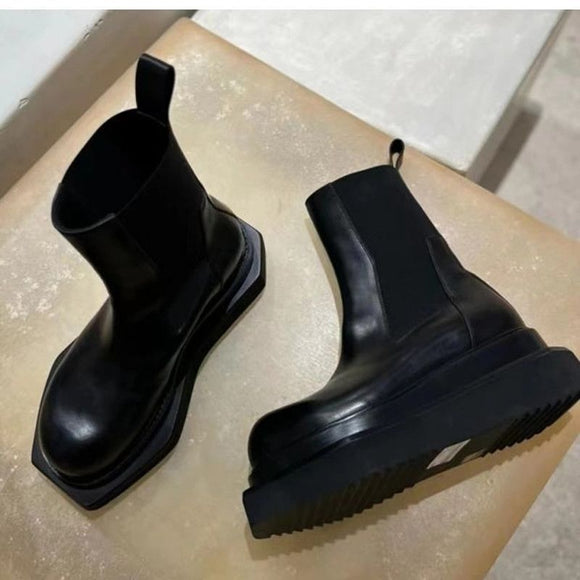 Botas Martin de Caña Media con Suela Gruesa - Diseño Clásico y Resistente