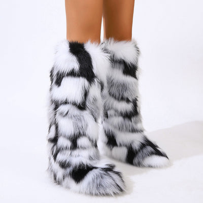 Botas Altas de Invierno con Forro Cálido y Suela Plana - Image 2