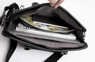 Maletín Profesional Hombre Crossbody Tejido - Bolsa Ejecutiva para Computadora - Image 9
