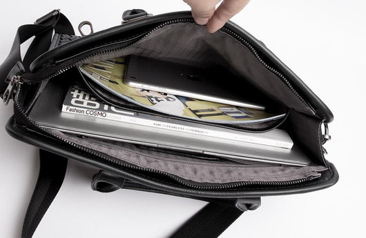 Maletín Profesional Hombre Crossbody Tejido - Bolsa Ejecutiva para Computadora - Image 9