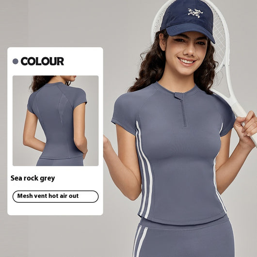 Top de Yoga Manga Corta Premium - Ajuste Slim Verano - Image 7