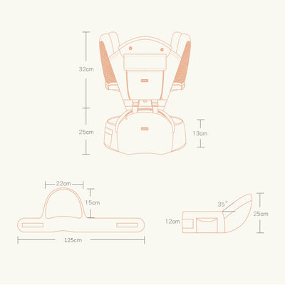 Cargador Frontal Respirable para Bebé con Soporte Lumbar Multifuncional - Image 6