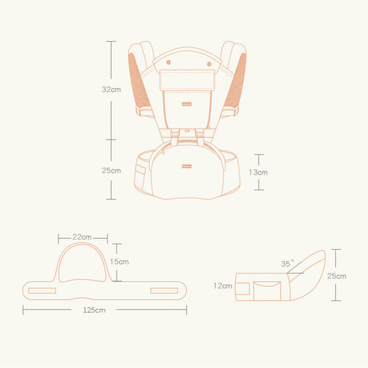 Cargador Frontal Respirable para Bebé con Soporte Lumbar Multifuncional - Image 6