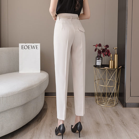 Pantalones Cropped Sueltos de Cintura Alta para Mujer - Image 8
