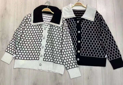Cardigan Tejido Estilo Occidental con Efecto Silueta Esbelta - Image 7