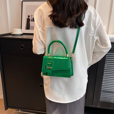 Bolsa Bandolera Cuadrada Pequeña con Patrón Brillante para Mujer - Image 23