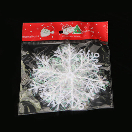 Copos de Nieve Decorativos de Plástico Cepillado para Navidad - Image 4