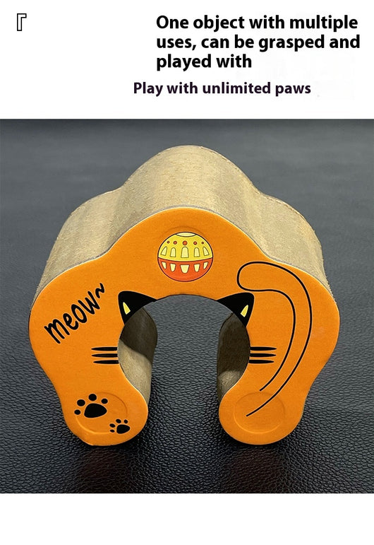 Rascador Plegable para Gatos con Pelota Magnética y Tablero Intercambiable - Image 11