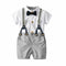 Traje Caballero Infantil con Tirantes - Pantalón Corto Algodón Premium