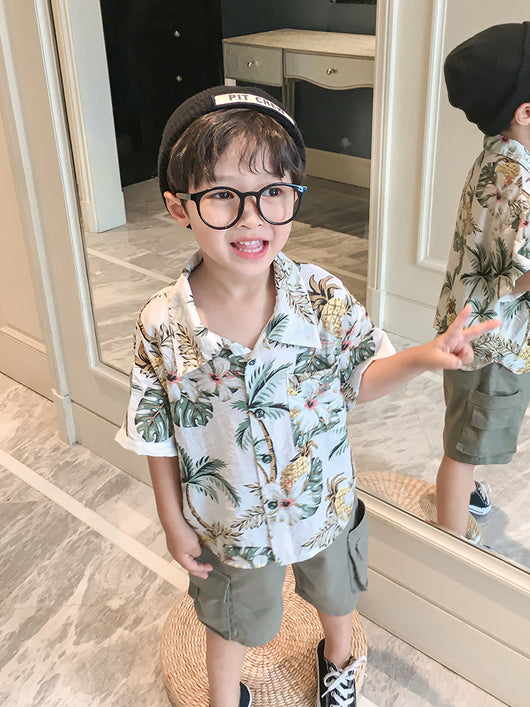 Camisa Floral Elegante para Niño - Image 8