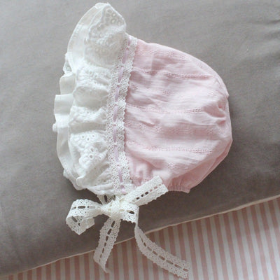 Gorro de Encaje Lolita para Recién Nacido - Diseño Elegante y Creativo - Image 14