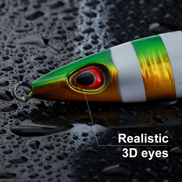 Señuelo Luminoso UV para Pesca en Barco - Placa Basculante 60g/90g