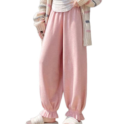 Pantalones Harem Tejidos Cómodos Estilo Coreano para Mujer - Image 5