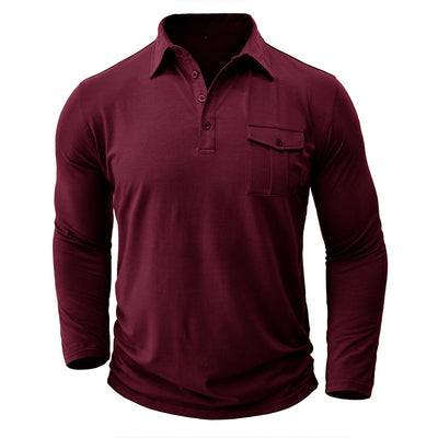 Camisa Clásica de Manga Larga Estilo Europeo para Hombre - Image 14