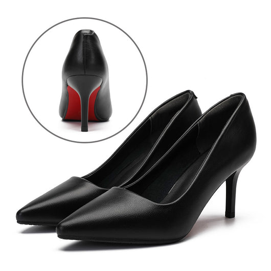 Zapatos de Trabajo para Mujer en Cuero Negro - Image 11